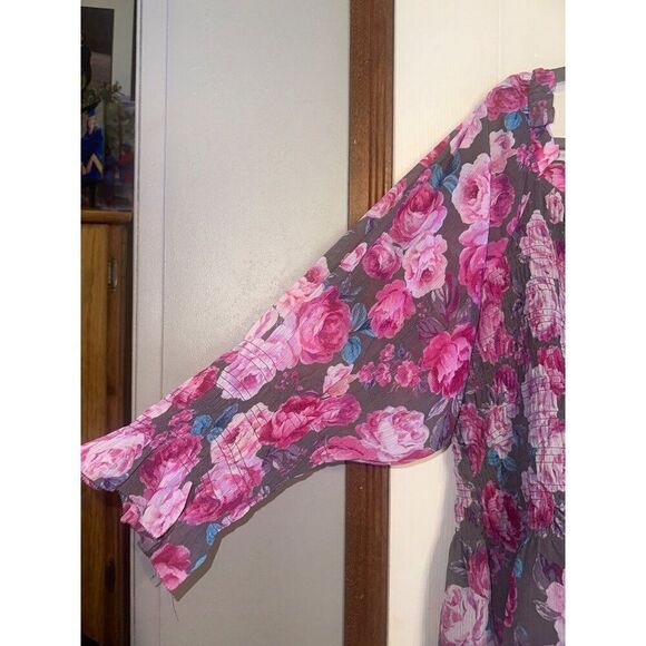 NWT Crinkle Chiffon Smocked Waist Off-Shoulder Crop Top Size 5 - Picture 15 of 16